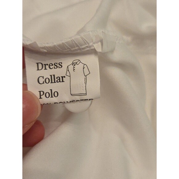 NWOT Collars & Co Men’s M English Spread Collar Polo Shirt – Solid White Read - Picture 6 of 9